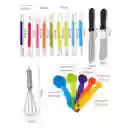 Kit De Repostería 66 Piezas – Completo Para Decoración Y Pasteles