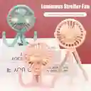 Mini Ventilador Flexible Portatil Recargable Luz Led Viajes
