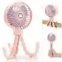 Mini Ventilador Flexible Portatil Recargable Luz Led Viajes
