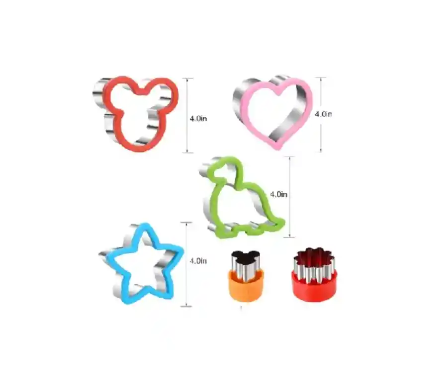 Set Cortadores Galletas Alimento Moldes Figuras Formas