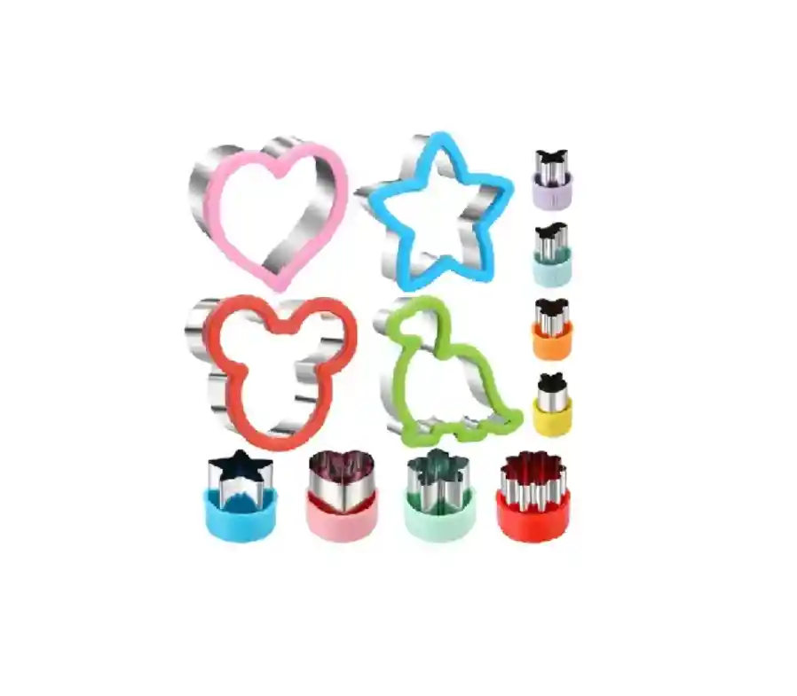 Set Cortadores Galletas Alimento Moldes Figuras Formas