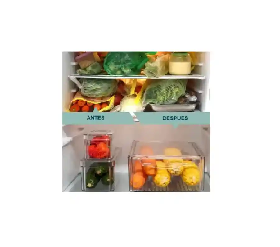 Organizadores Nevera Cocina Set X 7 Contenedores Con Tapa
