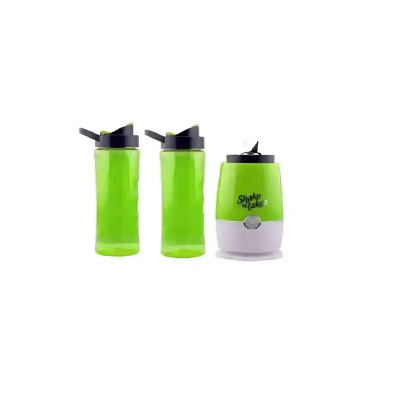 Licuadora Portátil Batidos Doble Vaso Verde