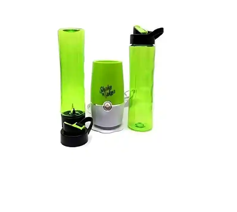 Licuadora Portátil Batidos Doble Vaso Verde