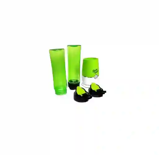Licuadora Portátil Batidos Doble Vaso Verde