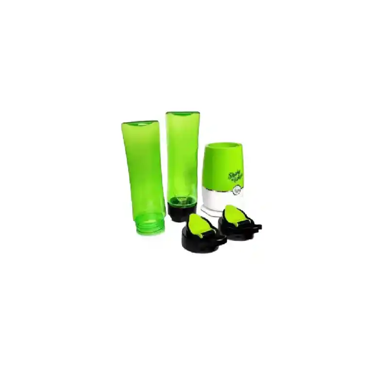 Licuadora Portátil Batidos Doble Vaso Verde