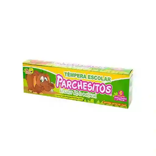 Tempera Parchesitos X 6 Colores