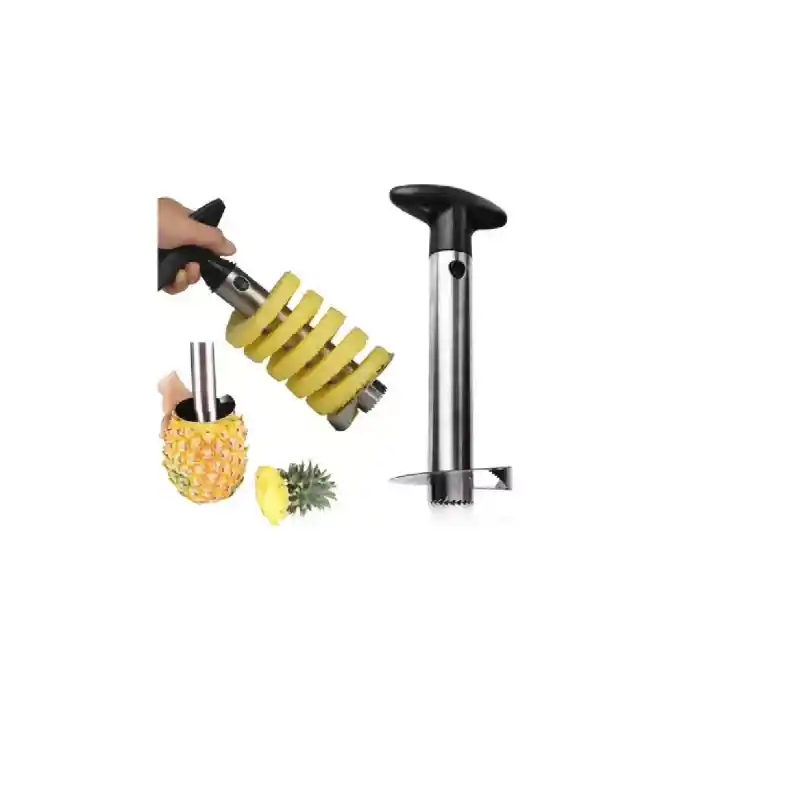 Pelador De Piña, Descorazonador, Rebanador, Acero Inoxidable