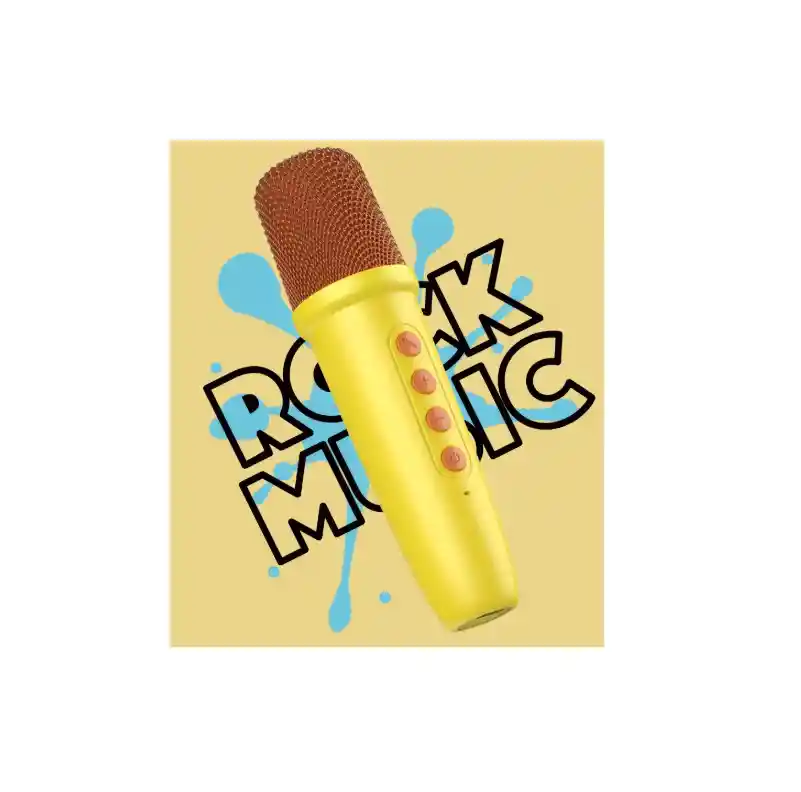 Parlante Karaoke Con 1 Micrófono Inalámbrico Para Niños