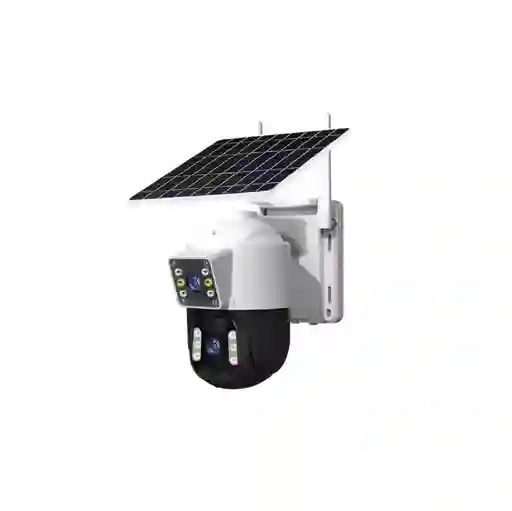 Cámara De Red Ptz Con Panel Solar
