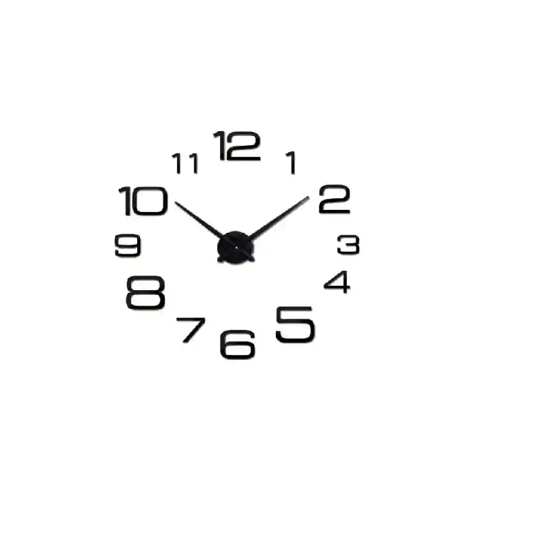 Reloj Pared Diseño Pegatina Sticker 3d