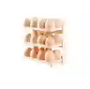 Caja De Almacenamiento Huevera De 3 Niveles Soporte Huevos