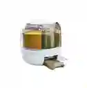 Dispensador Organizador De Granos Giratorio 6 En 1