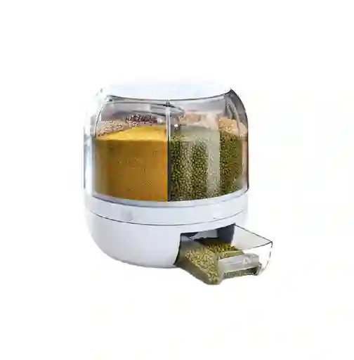 Dispensador Organizador De Granos Giratorio 6 En 1