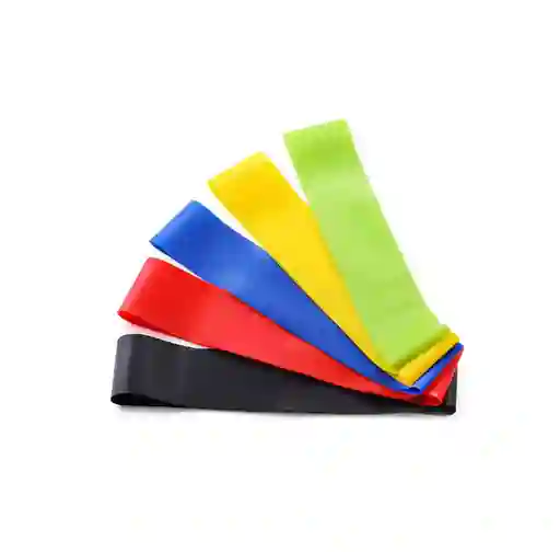 Kit 5 Bandas Elásticas Entrenamiento Gimnasia Fisioterapia