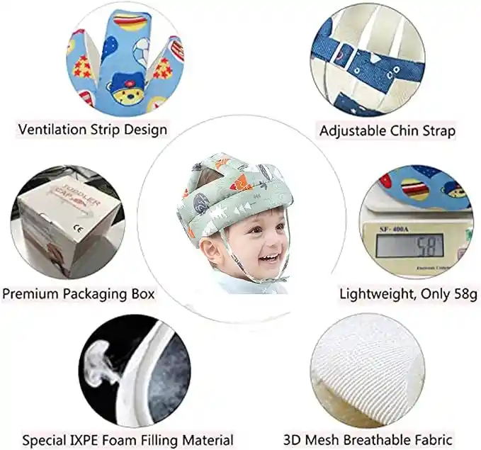 Casco Protector De Cabeza Para Bebe Fk23b-07