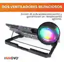 Base Refrigerante Doble Ventilador Soporte Para Computador Laptop Hasta 18'' Ajustable