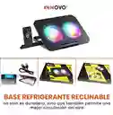 Base Refrigerante Doble Ventilador Soporte Para Computador Laptop Hasta 18'' Ajustable