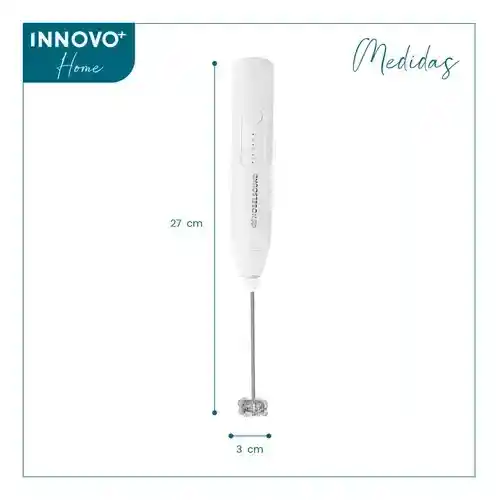 Batidor Espumador Recargable Para Cocina Eléctrico 2 En 1 Nobelsound