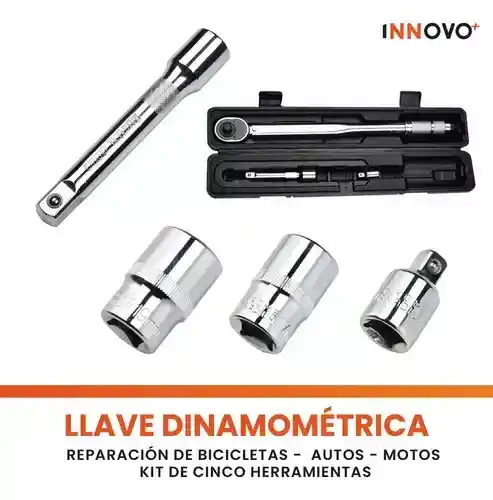 Llave De Torque Con Estuche Herramienta Profesional 1/2 Pulgada 28 A 210mm