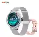 Reloj Inteligente Doble Pulso Amor Estilo Dama Mobulaa Plateador Innovo Tech