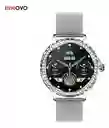 Reloj Inteligente Doble Pulso Amor Estilo Dama Mobulaa Plateador Innovo Tech