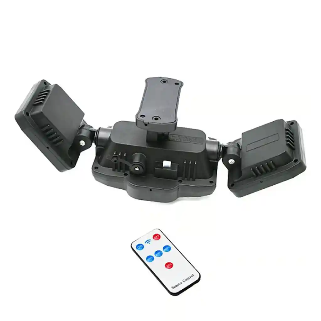 Luz Solar Exterior 3 Focos 192 Led + Control – Alta Potencia Y Ángulo Ajustable