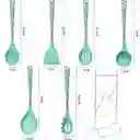 Set De Utensilios De Cocina De 7 Piezas Silicona Con Soporte
