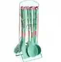 Set De Utensilios De Cocina De 7 Piezas Silicona Con Soporte