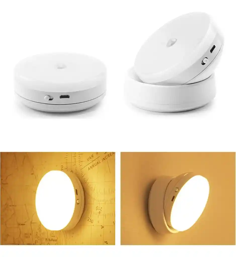 Lámpara Giratoria 360° Recargable – Ideal Para Lectura O Escritorio