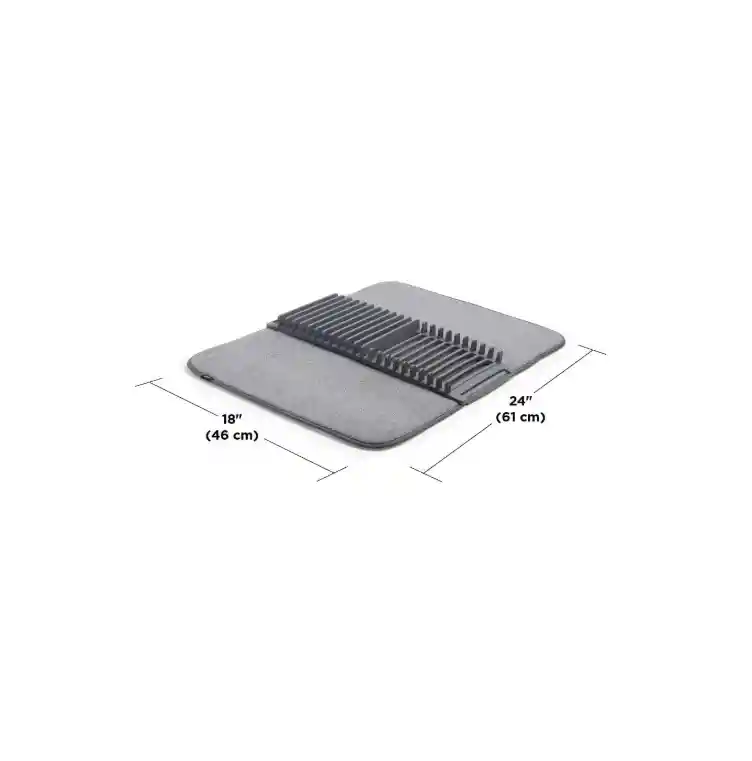 Escurridor Secaplatos Con Tapete Absorbente Platos Cubiertos