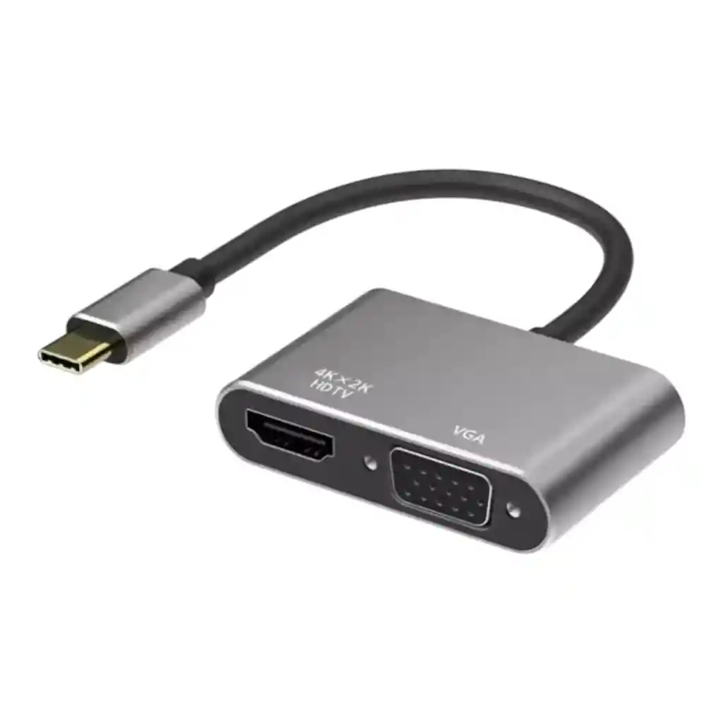 Cable Convertidor Usb-c A Vga Y Hdmi Lj-59