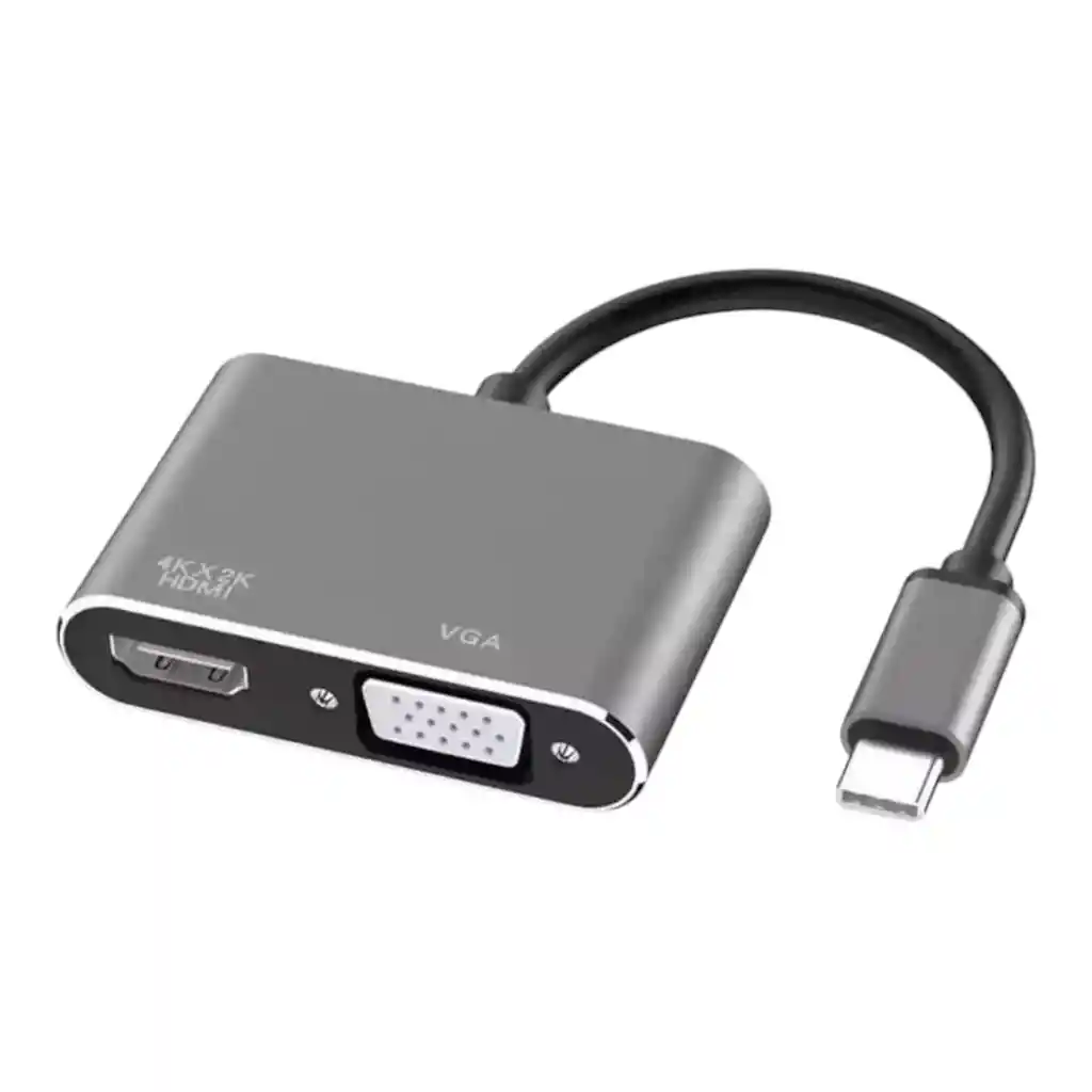 Cable Convertidor Usb-c A Vga Y Hdmi Lj-59