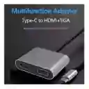 Cable Convertidor Usb-c A Vga Y Hdmi Lj-59