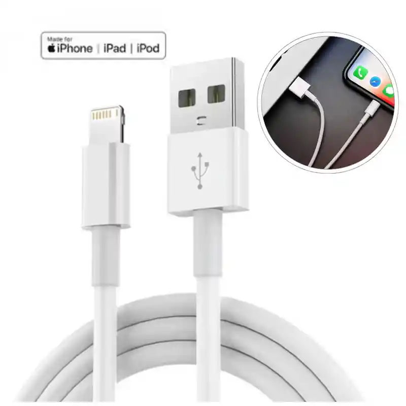 Cable Cargador Iphone Carga Rapida Usb Lightning
