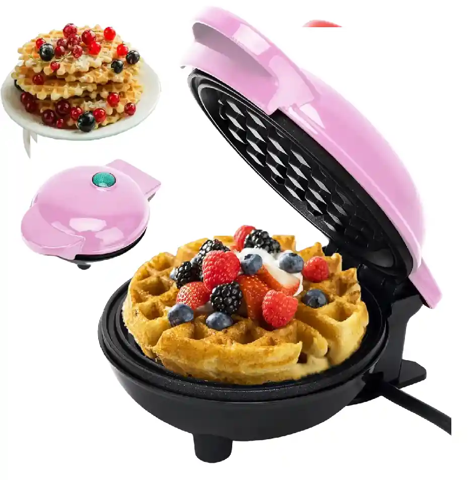 Maquina Mini Waflera Waffles Electrica 350w 110v