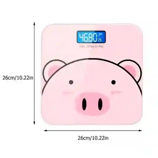 Báscula Electrónica Recargable Cerdito – Diseño Tierno Y Funcional