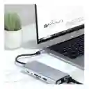 Convertidor Tipo C A Hdtv 11 En 1 /otg, Usb Hd Con 4 Puertos Usb-a Lj-49tp/hdtv11i