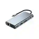 Convertidor Tipo C A Hdtv 11 En 1 /otg, Usb Hd Con 4 Puertos Usb-a Lj-49tp/hdtv11i