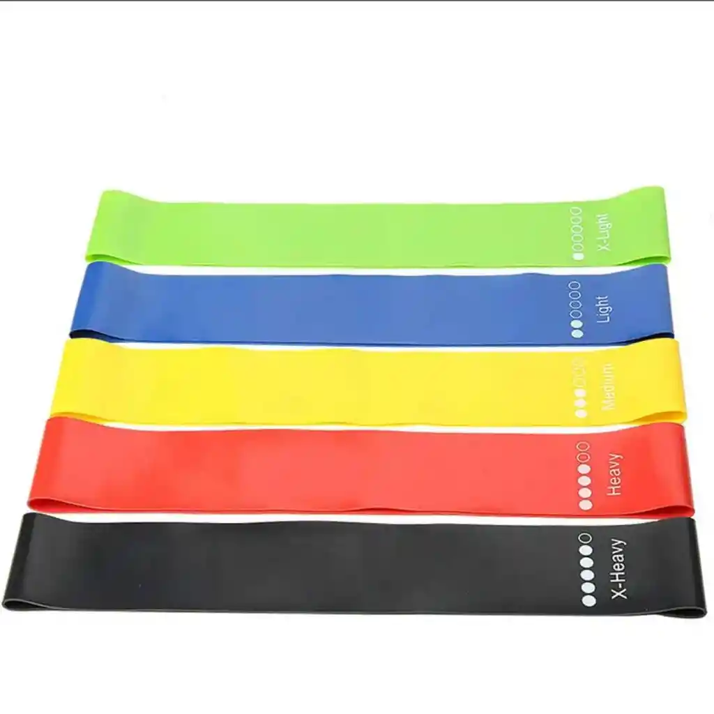 Bandas Elásticas De Silicona X5 – Entrenamiento Funcional Y En Casa