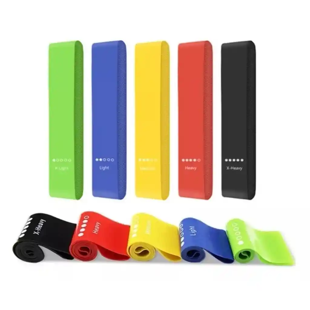 Bandas Elásticas De Silicona X5 – Entrenamiento Funcional Y En Casa
