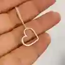 Cadena Con Corazón De Plata