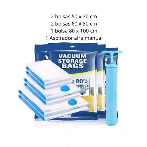 Set De Bolsas Empacadoras Al Vacío – Ideal Para Viajes Y Almacenaje