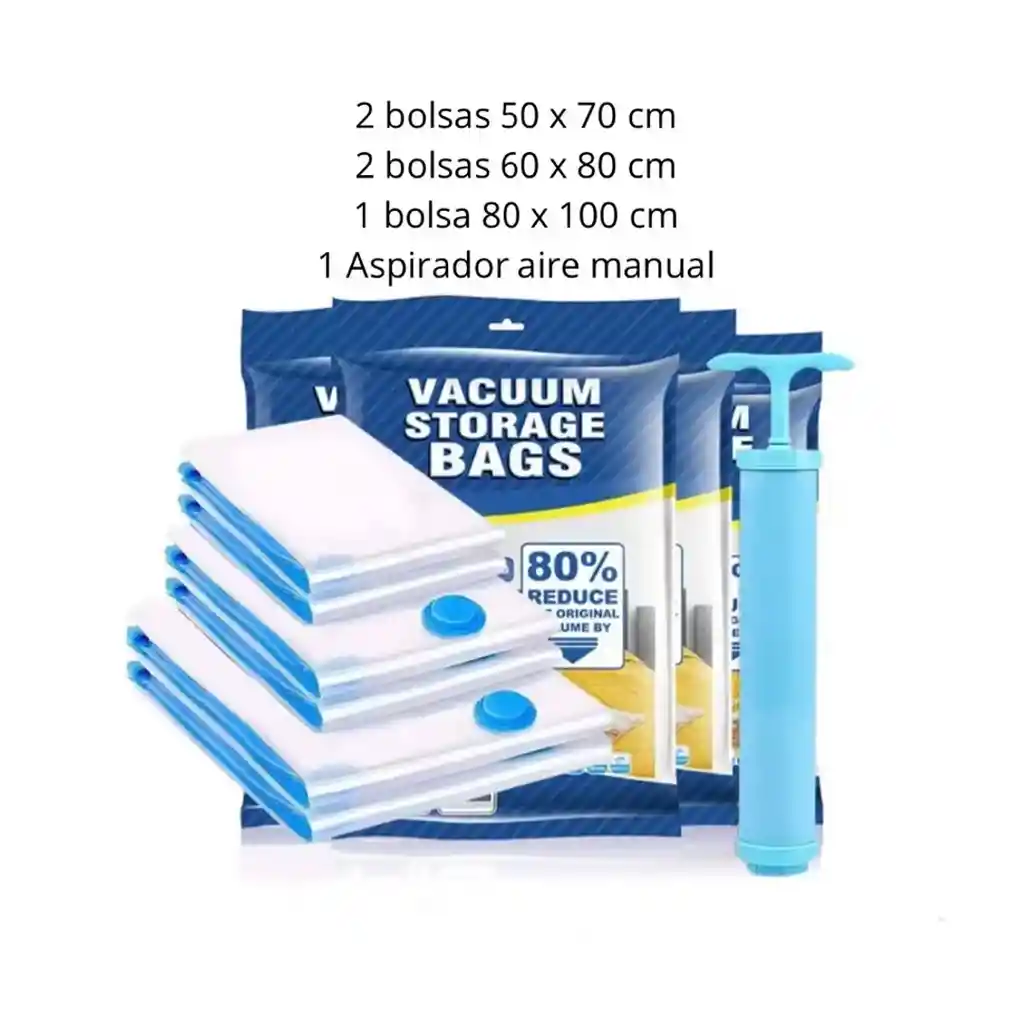 Set De Bolsas Empacadoras Al Vacío – Ideal Para Viajes Y Almacenaje