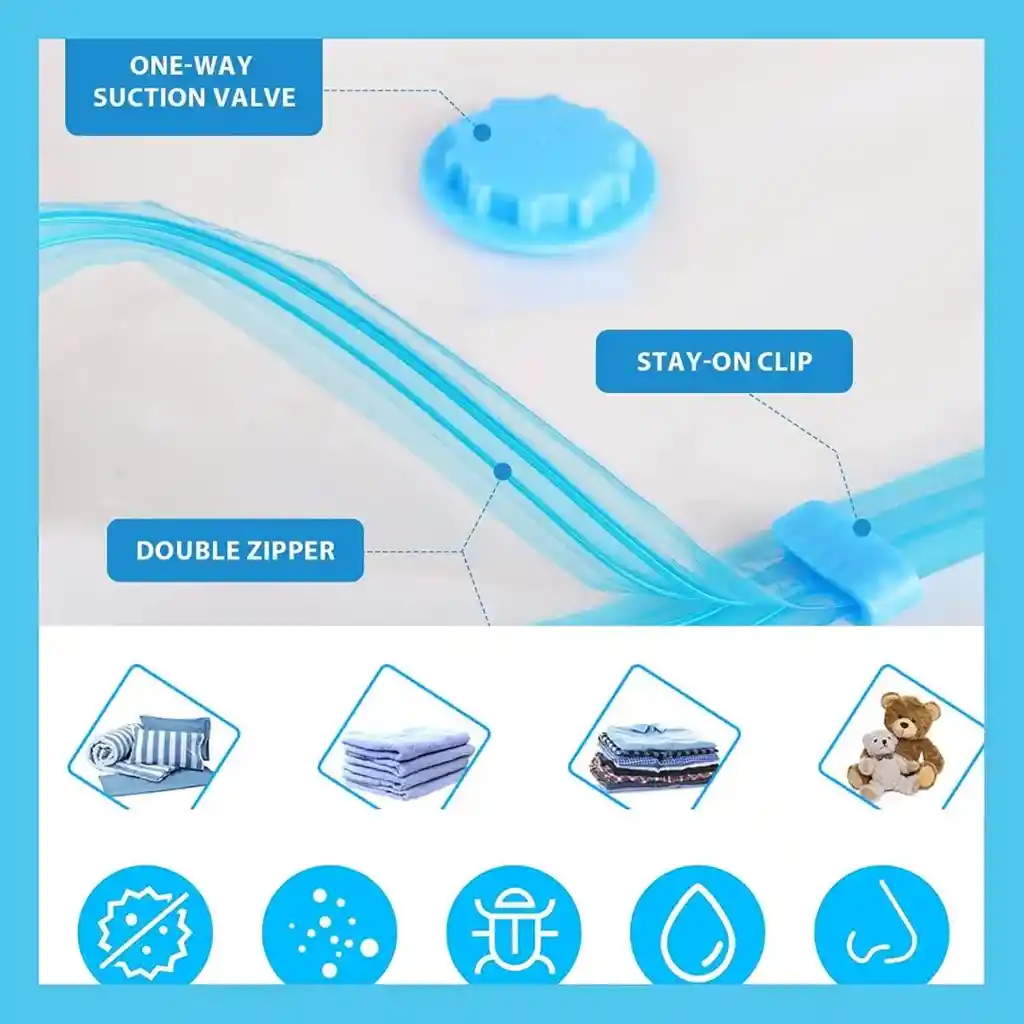 Set De Bolsas Empacadoras Al Vacío – Ideal Para Viajes Y Almacenaje