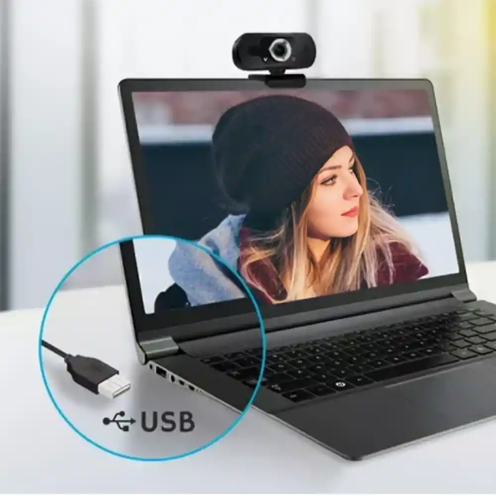 Cámara Webcam 2k Full Hd 360° Audio Y Video Usb X6