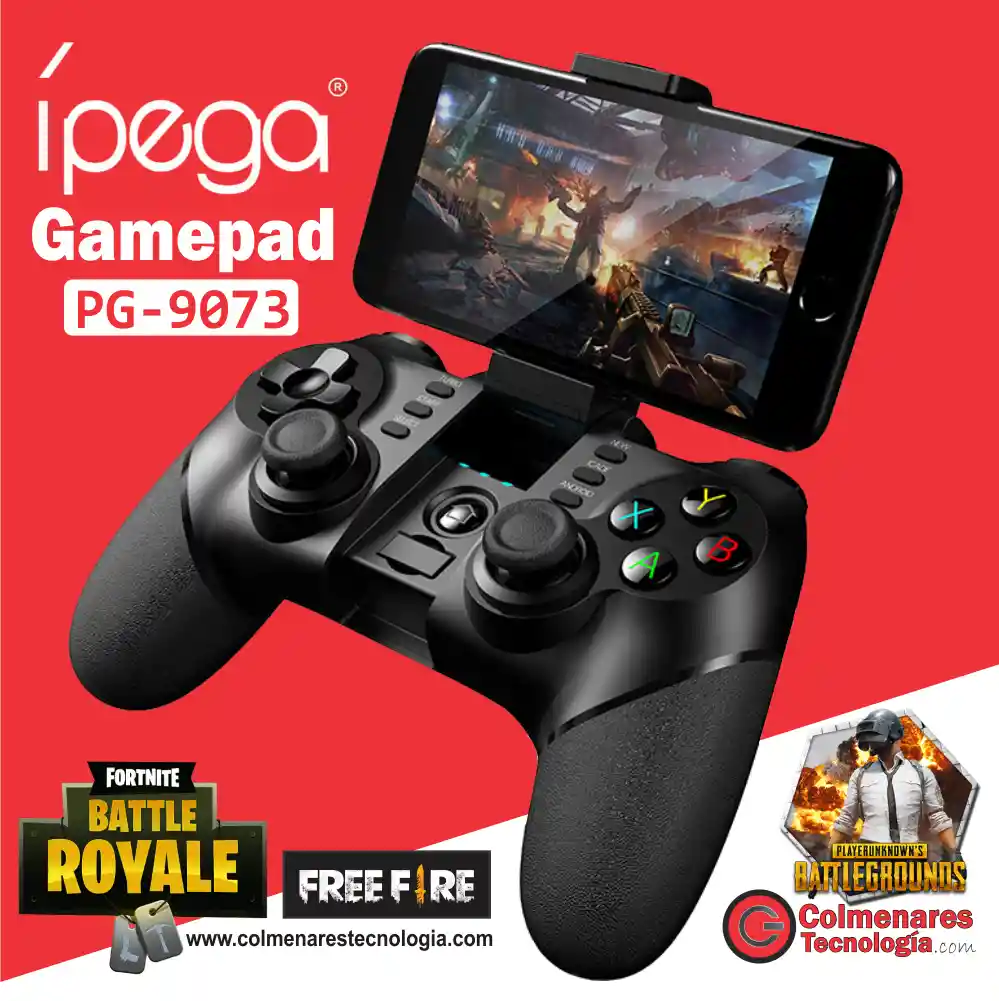 Control Ipega Pg-9076 Gamepad 3 En 1 Receptor Inalámbrico