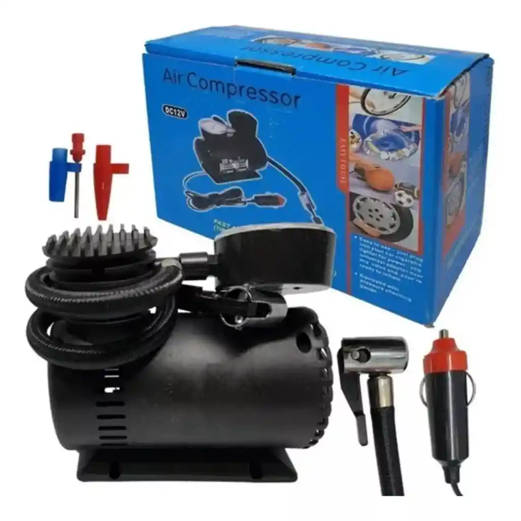 Compresor De Aire Automotriz – Compacto Y Eficiente (negro)
