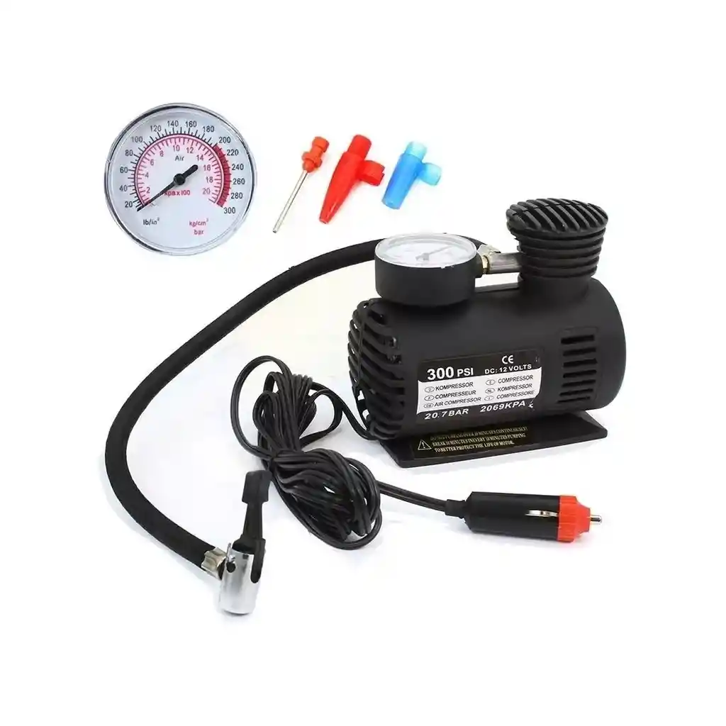 Compresor De Aire Automotriz – Compacto Y Eficiente (negro)