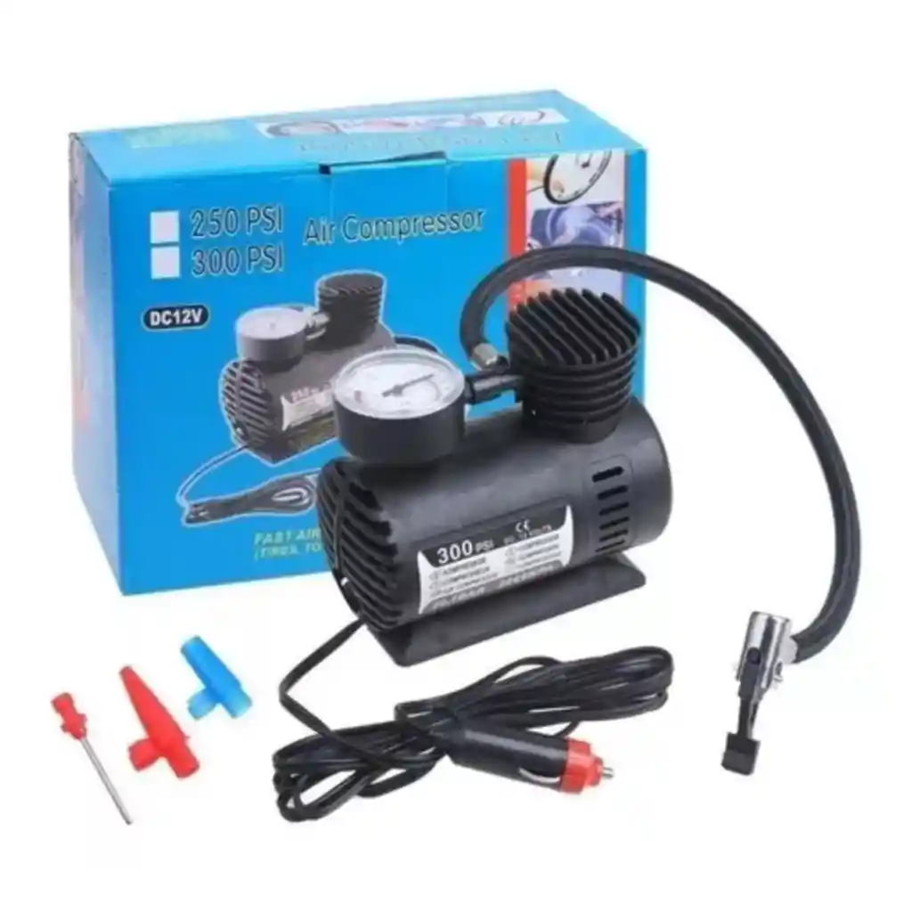 Compresor De Aire Automotriz – Compacto Y Eficiente (negro)